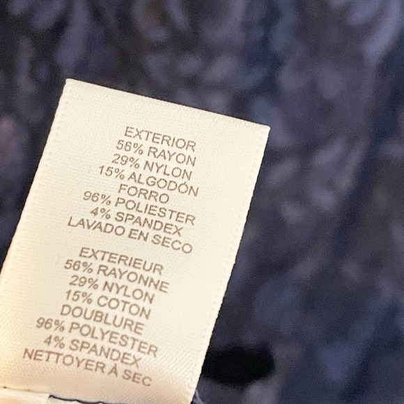 ELIZA J Sheath Elbow Sleeve Trim Detail Dress Navy Size 14 Fits like 12 NWT - Picture 6 of 12